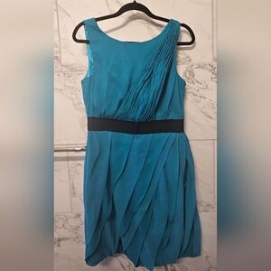 Max and Cleo Turquoise Cocktail Dress Size 8